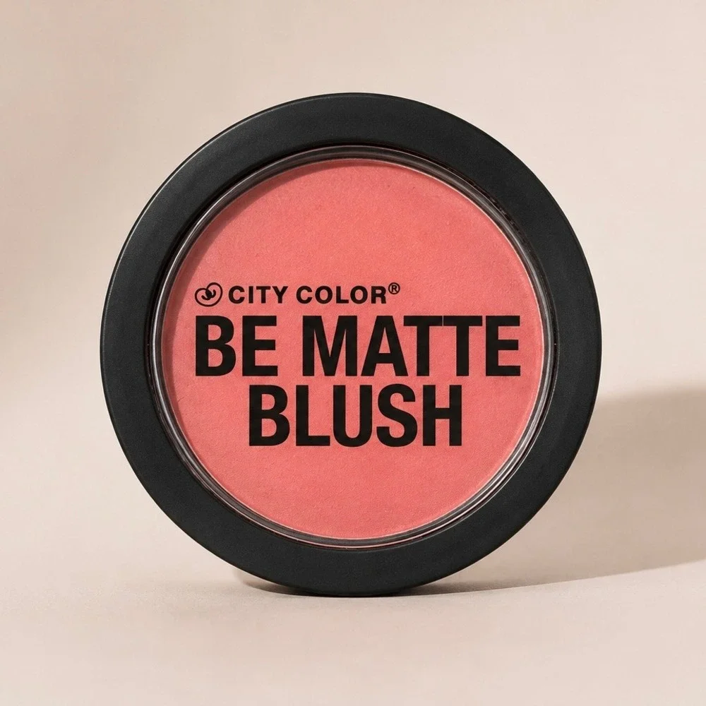 City Color Be Matte Blush Fresh Melon Peachy Pink Powder Blush 0.314oz C-0003